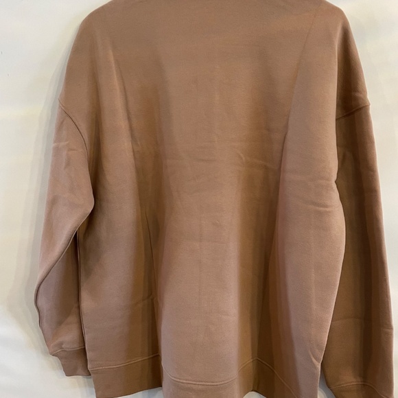 MONDETTA Women's Collared pullover Dropped Shoulders Relaxed Fit Natural XL - Picture 7 of 10